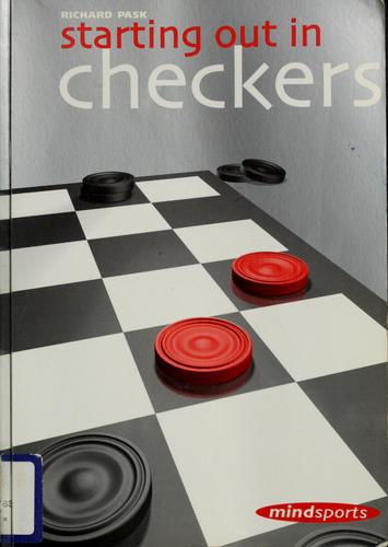 Cover of Starting Out in Checkers by Richard Pask, a strategy book for players moving beyond the rules